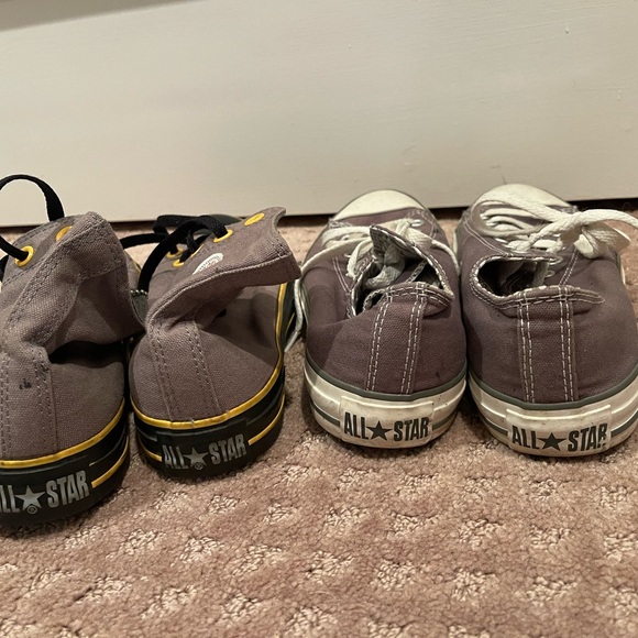 Converse All Star Chuck Taylor sneakers shoes gray yellow sz 8 - Picture 3 of 3